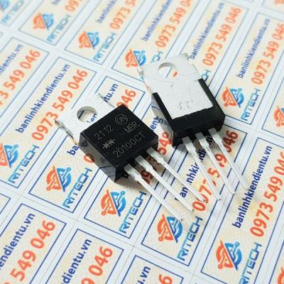 MBR20100CT, MBR20100CTG Diode 20A/100V TO220